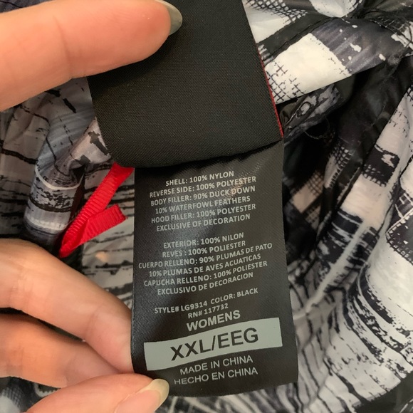 Gerry Packable Reversible Down Vest Black Grey XXL - Picture 12 of 16